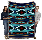 Pure Country Weavers Balpinar Blanket - Southwest Native American Inspired - Gift Tapestry Throw Woven from Cotton - Made in the USA (72x54) - color: Balpinar, size: Large