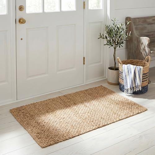 SAFAVIEH Natural Fiber Collection Accent Rug - 2' x 3', Natural, Handmade Farmhouse Fringe Jute, Ideal for High Traffic Areas in Entryway, Living Room, Bedroom (NF731A) - size: 2' x 3' (Rectangular)