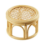 Rattan Plant Stands,Small Boho Rattan Wicker Round Riser Plant Stand,Indoor Flower Pot Stand,Decorative Flower Shelf Bonsai Rack Garden Plant Pot Riser Holder - size: M (5.91 x 3.94 inches)