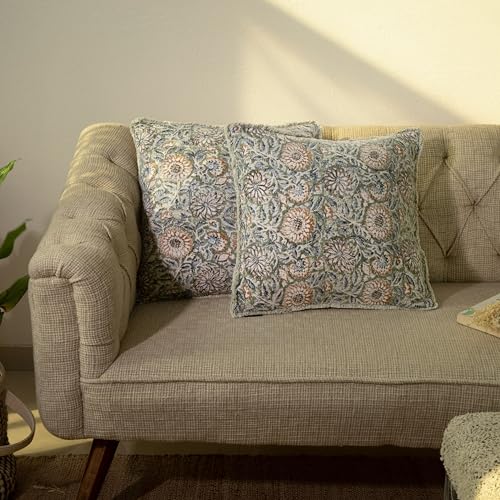 Decorative Throw Pillow Covers, Set of 2 (Fern Green, 18" x 18" (Pack of 2)) - color: Fern Green, size: 18" x 18" (Pack of 2)