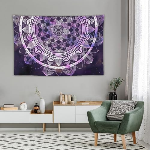 HZOHNAGO Mandala Tapestry Abstract Ancient Geometric Star Field Colorful Galaxy Pattern Printed Wall Tapestry Watercolor Abstract Wall Hanging for Bedroom Living Room Dorm 60" W x 40" H - color: Mandala-1, size: 60"L x 40"W