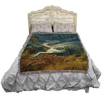 Pure Country Weavers Hobsyllwin in The Chakana Temple Dragon Blanket by Ciruelo - Gift Fantasy Tapestry Throw Woven from Cotton - Made in the USA (72x54) - color: Hobsyllwin Chakana Temple