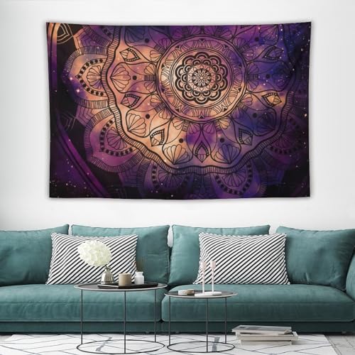 HZOHNAGO Mandala Tapestry Vintage Abstract Ancient Geometric Star Field Colorful Galaxy Background Printed Wall Tapestry Colorful Wall Hanging for Bedroom Living Room Dorm 60" W x 40" H - color: Style-7, size: 60"L x 40"W