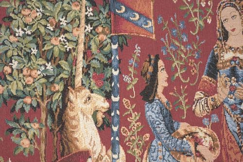 Charlotte Home Furnishings Decorative Couch Pillow Cover 18x18 in, Medieval Smell Throw Pillow Cover for Bed, Tapestry Cushion Cases for Living Room Home Decor, European Cotton Jacquard Woven - color: Medieval Smell, size: 18" x 18" (Pack of 1)