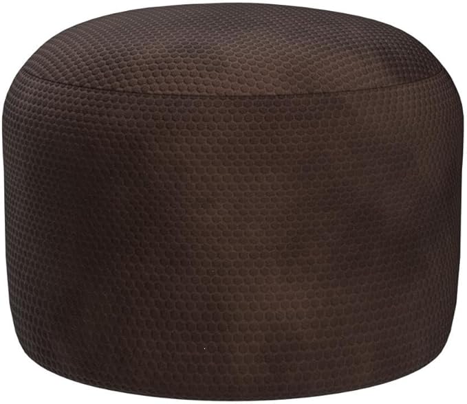 Asuprui Pouf Ottoman Unstuffed Round Poof Seat Foot Stool Ottoman Foot Rest No Filler 20x20x12 Inches Fuzzy Chair Floor Pouf Storage for Living Room Bedroom Coffee