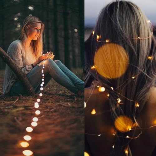 MagicPro String Lights, Fairy USB String Light with 200 Warm White LEDs, 66 FT Copper String Lights for Bedroom Wall Ceiling Christmas Tree Wreath Craft Wedding Party Decoration (1)