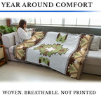 Pure Country Weavers Dust Bowl - Western Tapestry Throw Blanket Woven from Cotton - Made in The USA (72x54) - color: Dust Bowl