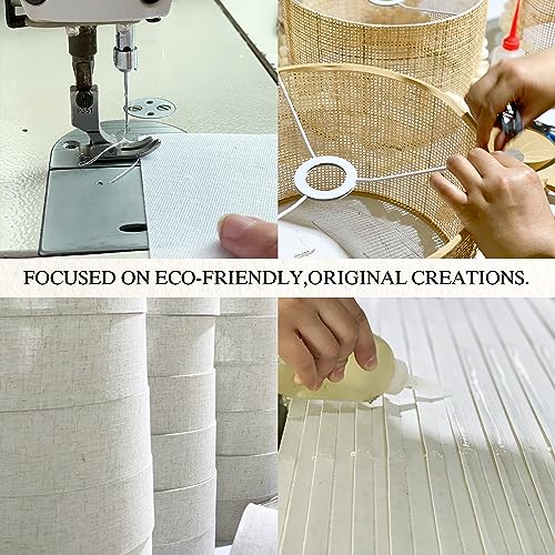 GO&SO Natural Linen Medium Drum Lamp Shades 13" Top x 13" Bottom x 10" High (Spider) Modern Beige Gray Lampshade for Table Lamps Bedside Lamps -Assembly Required - By GO&SO - color: Oatmeal Linen, size: 13*13*10 inch-1 Pack
