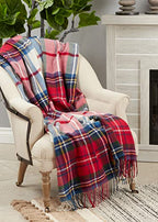 SARO LIFESTYLE Casual Plaid Throw Blanket, Multicolor, 50" x 60", (TH739.M5060B)