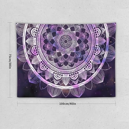 HZOHNAGO Mandala Tapestry Abstract Ancient Geometric Star Field Colorful Galaxy Pattern Printed Wall Tapestry Watercolor Abstract Wall Hanging for Bedroom Living Room Dorm 40" W x 30" H - color: Mandala-1, size: 40"L x 30"W