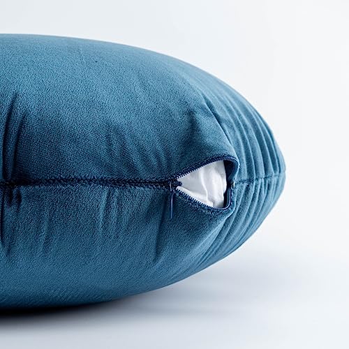 Round Throw Pillow, 18” Super Soft Round Decorative Pillows Sofa Chair Cushion Floor Pillows for Couch Office Living Bedroom (Green) - color: Green