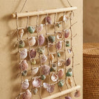 DECHOUS Sea Shell Wall Hanging Decor: Beach Ocean Macrame Wall Hanging Seashell Decor for Home Coastal Beach Themed Room - 20x15 Inch