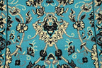 Unique Loom Sialk Hill Collection Area Rug - Washington (2' 2" x 8' 2" Runner Turquoise/Black) - color: Turquoise/Black, size: 2'2" x 8'2" (Runner)