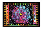 ANJANIYA Sun Moon Star Zodiac Goodluck Tarot Card Bohemian Room Dorm Decor Hippie Indian Boho Tapestry Psychedelic Mandala Wall Hanging Art Cotton Tapestries (Multi, 30"X40")