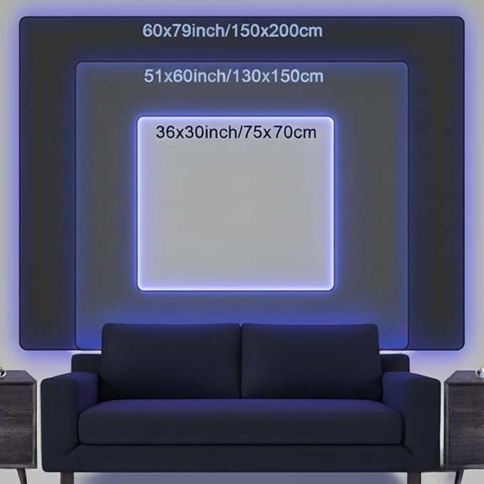 Avinyl Blacklight Tree and Space Tapestry for Bedroom, Aesthetic Cool Black Light Tree of Life Tapestries for Girl, Fantasy Stars Galaxy Wall Hanging for Living Room Teen Dorm Christmas Festival Decor (60" x 79")