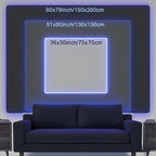 Avinyl Blacklight Tree and Space Tapestry for Bedroom, Aesthetic Cool Black Light Tree of Life Tapestries for Girl, Fantasy Stars Galaxy Wall Hanging for Living Room Teen Dorm Decor (51" x 60")