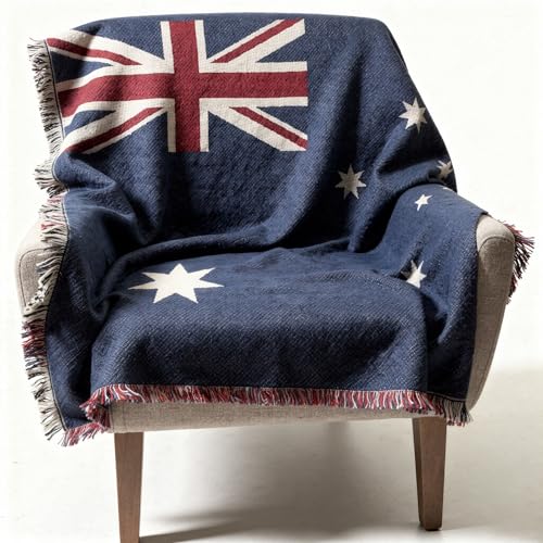 Pure Country Weavers Australia Flag Blanket - Gift Tapestry Throw Woven from Cotton - Made in The USA (69x48) - color: Australia Flag
