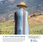 Benevolence LA Authentic Mexican Blanket – Handwoven Falsa Serape Throw – Beach, Camping, Picnic & Yoga Blanket – Lightweight Cotton Throw for Outdoor & Home – Sky Blue, 50x70 in - color: Sky Blue