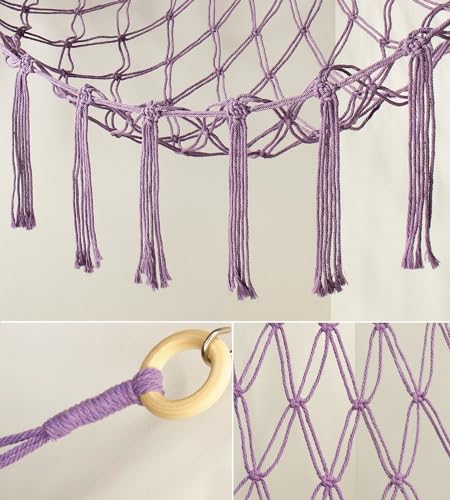 mirolam Stuffed Animal Storage Hammock Net - Toy Hammock Net for Stuffed Animals Corner - Hanging Stuff Animal Organizer Holder Large Size Baby Nursery Room Decor - color: Purple, size: XL Large(51L"*51H"*65"W)
