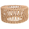 Ciieeo Straw Rope Woven Lampshade Rustic Pendant Ceiling Light Cover Small 8.66X8.66X3.93In Lightweight Replacement for Cozy Indoor Lighting