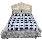 Pure Country Weavers Blueberry Plaid Blanket - Gift Tapestry Throw Woven from Cotton - Made in the USA (72x54) - color: Blueberry
