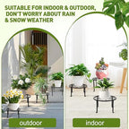ESRICH 10 Pack Plant Stand, Metal Plant Stands for Outdoor Indoor Plants, Heavy Duty Plant Stands for Multiple Plant, Anti-Rust Iron Plant Pot Shelffor Planter, Potted Plant Holder for Garden Home