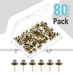 Mr. Pen- Double Headed Picture Hanging Nails, 80 Pack, Bronze, Picture Nails, Tacks for Wall Hangings, Pins, Thumb Tacks, Picture Hangers - color: Bronze, size: 80 Pack