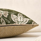 Yangest Flower Pillow Cover 12 x 20 Inches, Nature Chenille Rectangle Throw Pillow Cover Soft Luxury Neutral Accent Couch Pillow Cover for Living Room Bedroom, Green - color: Green, size: 20" x 12" (Pack of 1)