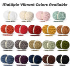 10 Pack Jumbo Chenille Yarn for Crocheting, #10 Super Bulky Baby Soft Yarn for Hand Knitting, 220 yds /70.5 oz Fluffy Chunky Knit Throw Blanket Yarn (Light Coffee) - color: Light Coffee