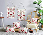 Judy Dre am Morocco Hand-Woven Tufted Throw Pillow Cover,Soft Geometric Diamond Pillowcase for Sofa Couch Bed Car,Tribal Bohemian Cushion Cover 12x20 Inch - size: 20" x 12" (Pack of 1)