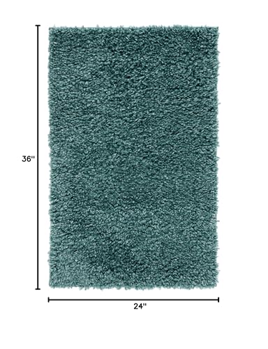 SAFAVIEH August Shag 900 Collection Accent Rug - 2' x 3', Green, Transitional Design, Ideal for High Traffic Areas in Hallway, Bathroom & Home Office (AUG900Y-2) - color: Green, size: 2' x 3' (Rectangular)