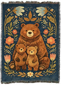 Pure Country Weavers Mama Bear and Cubs Folk Art Blanket - Gift Tapestry Throw Woven from Cotton - Made in The USA (60X80) - color: Mama Bear and Cubs Folk Art, size: 60x80