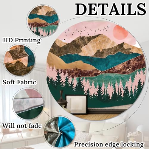 Mountain Sunset Tapestry Large Wall Hanging for Bedroom Living Room Nature Landscape Decor - color: Sunset, size: 59.1"L x 51.2"W