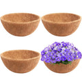 Y&M 4pcs 14 Inch Pre-Formed Round Coco Fiber Hanging Basket Liner,Coconut Replacement Liner - size: 4pcs 14in