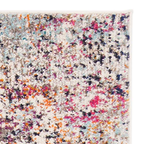 SAFAVIEH Madison Collection Runner Rug - 2'2" x 6', Grey & Pink, Modern Abstract Design, Non-Shedding & Easy Care, Ideal for High Traffic Areas in Living Room, Bedroom (MAD460A) - color: Grey/Pink, size: 2'2" x 6' (Runner)