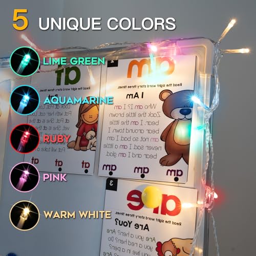 suddus String Lights Indoor Bedroom, 66ft 200 Led Christmas Light Outdoor Clear Wire Connectable, Plug in Fairy String Lights with Remote for Christmas, Dorm, Party, Easter Decoration, Multicolor - color: Multicolored, size: 200LED Connectable