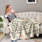 Sister Birthday Blanket Gifts from Sister - Throw to My Sister from Brother Bestie Quotes Soft Fuzzy Fleece Cozy Unique Birthday for Women Adult Kids Teen Girls 50"x60" - color: Sister