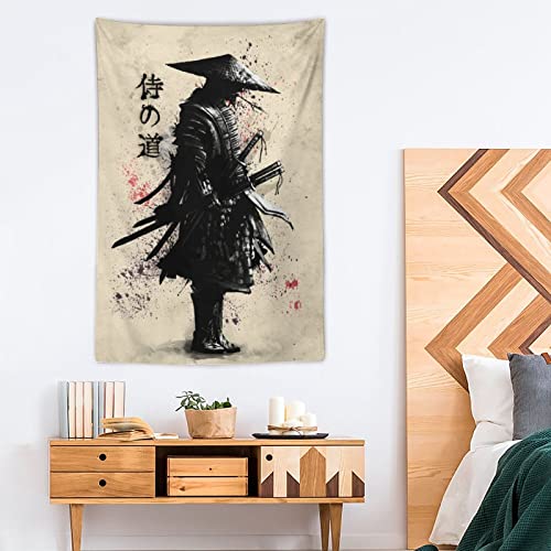 JOKIMAL Japanese Samurai Art Tapestry Poster Wall Art Wall DecorApartmentHome Dorm Wall Decorations for Living Room Bedroom Tapestries 40" x60'' - color: Samurai 3