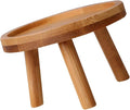 Happyyami Boho Room Decor Wooden Planter Stand for Home Flower Pot Holder Vase Display St