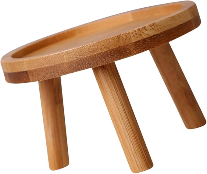 Happyyami Boho Room Decor Wooden Planter Stand for Home Flower Pot Holder Vase Display St