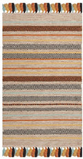 SAFAVIEH Montauk Collection Accent Rug - 2'6" x 4', Beige & Multi, Handmade Boho Stripe Fringe Cotton, Ideal for High Traffic Areas in Entryway, Living Room, Bedroom (MTK901A) - color: Beige/Multi, size: 2'6" x 4' (Rectangular)
