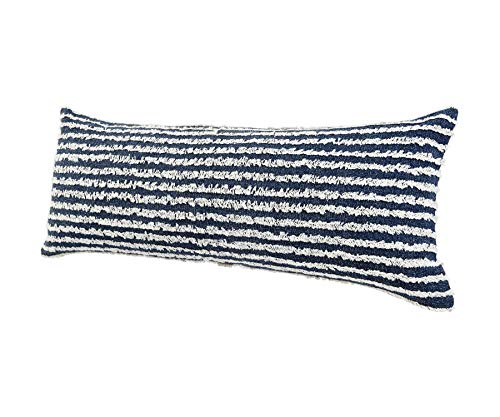 14x36 inches Striped Lumbar Throw Pillow Covers for Fall Decor | Farmhouse Boho Cushion Covers for Throw Pillows | Perfect for Living Room Couch & Bedroom Decorations | Blue/White - color: Blue/White