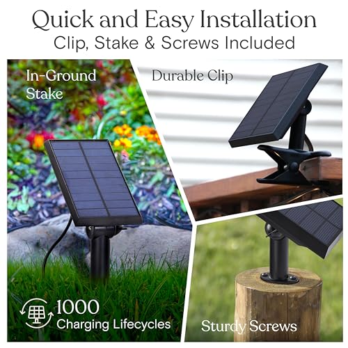 Brightech Ambience Pro Solar Powered Outdoor String Lights, 48 ft Commercial Grade Waterproof Patio Lights, 15 Edison Bulbs, Shatterproof LED String Lights for Outside, Porch - 1W Soft White - color: Bright, size: 48 Feet