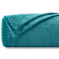 NEWCOSPLAY Super Soft Throw Blanket Dark Blue Premium Silky Flannel Fleece Leaves Pattern Lightweight Bed Blanket All Season Use (Dark Blue, Throw(50"x60")) - color: Dark Blue, size: Throw(50"x60")