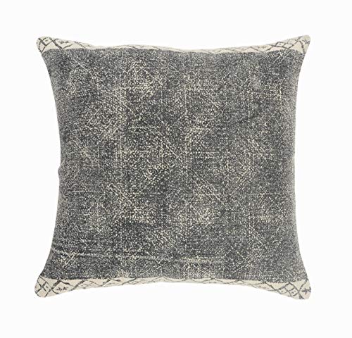 LR Home 20" x 20" Inches Graphic Print Cotton Throw Pillow Covers for Home Decor | Rustic Boho Cushion Covers for Throw Pillows | Perfect for Living Room Couch & Bedroom Decorations | Natural/Black - color: Natural/Black, size: 20" x 20" (Pack of 1)
