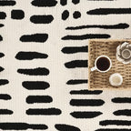 Abani Neutral Collection Cream Area Rug 5' x 8' for Living Room, Bedroom, Dining Room - Modern Design - Durable & Easy to Clean - color: Strokes, size: 5' x 8' (Rectangular)