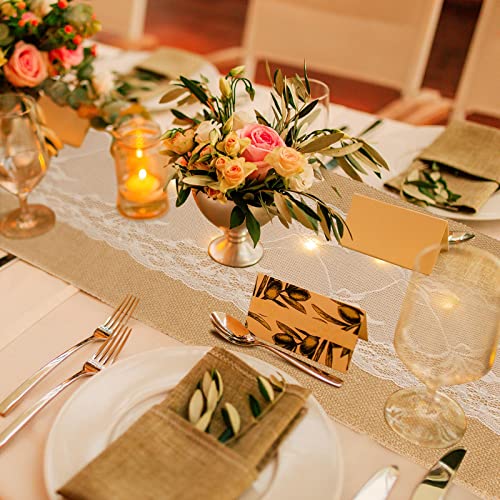 Xinnun 6 Pack Burlap Table Runner with Warm LED Lights,Rustic Lace Wedding Table Decor,Boho Farmhouse Jute Runner for Reception Bridal Shower Party(Fashion,12x70 Inches) - size: 12x70 Inches, style: Fashion