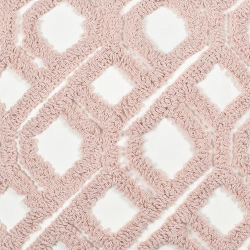 Boho Pillow Covers 18X18 Inch Boho Tufted Throw Pillow Covers Decorative Tassels Cushion Cover Farmhouse Pillow Case for Couch Sofa Bed Living Room Bedroom, Blush - color: Boho Blush, size: 18" x 18" (Pack of 1)