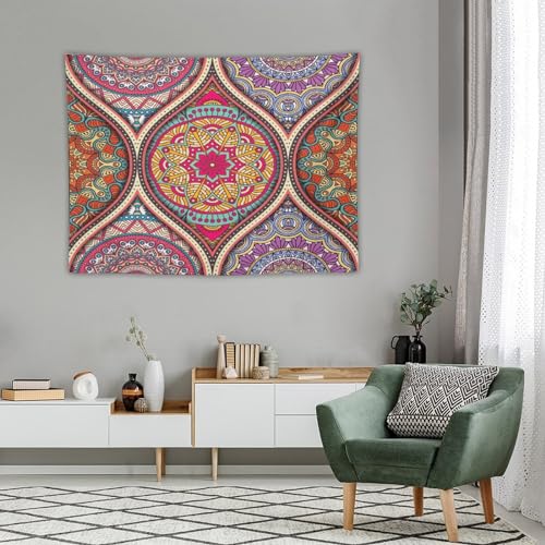 HZOHNAGO Mandala Tapestry Boho Retro Geometry Ethnic Tribes Pattern Printed Wall Tapestry Colorful Wall Hanging for Bedroom Living Room Dorm 40" W x 30" H - color: Style-10, size: 40"L x 30"W