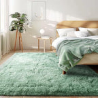 Awaytail Sage Green Area Rugs 9x12 Living Room - Super Soft Fluffy Rug Non Slip Large 9 by 12 Area Rug for Bedroom Washable - color: Sage, size: 9' x 12' (Rectangular)